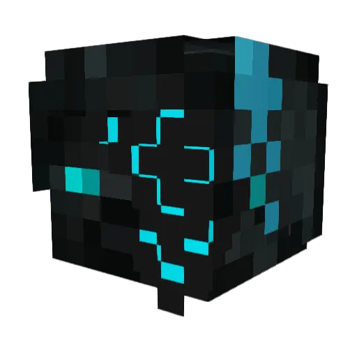 ShadwStalk3r Minecraft avatar head, 3D render