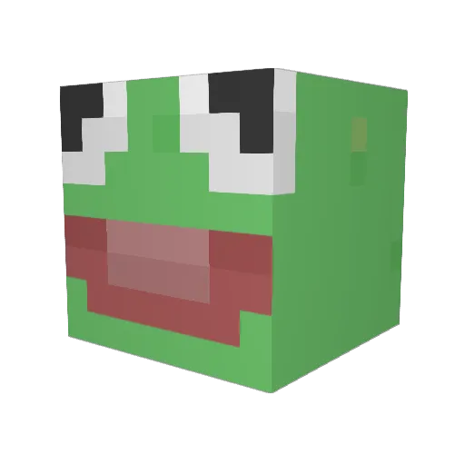 Shadxo Minecraft avatar head, 3D render