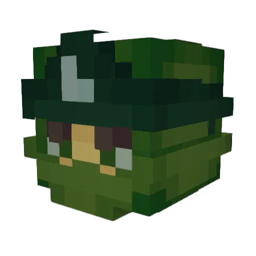 ShadyArcanist Minecraft avatar head, 3D render
