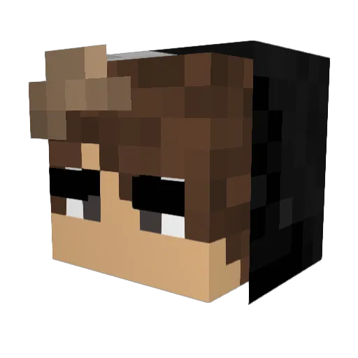 ShadyBoiz Minecraft avatar head, 3D render