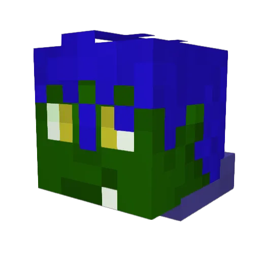 ShadyCanopy Minecraft avatar head, 3D render