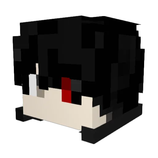 ShadyCity Minecraft avatar head, 3D render