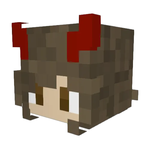 ShadyKaty_ Minecraft avatar head, 3D render