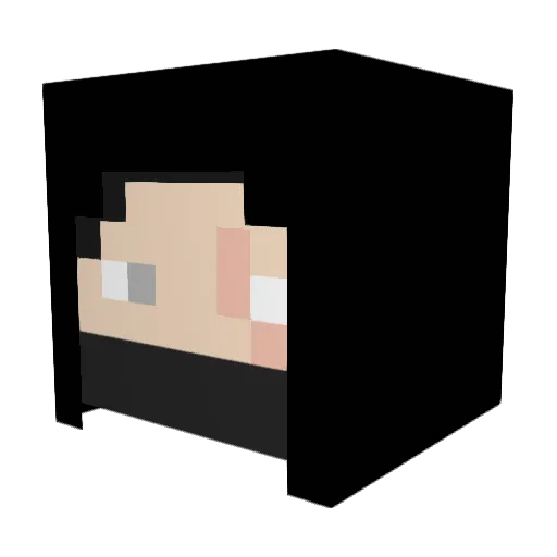 ShadyRogue_ Minecraft avatar head, 3D render