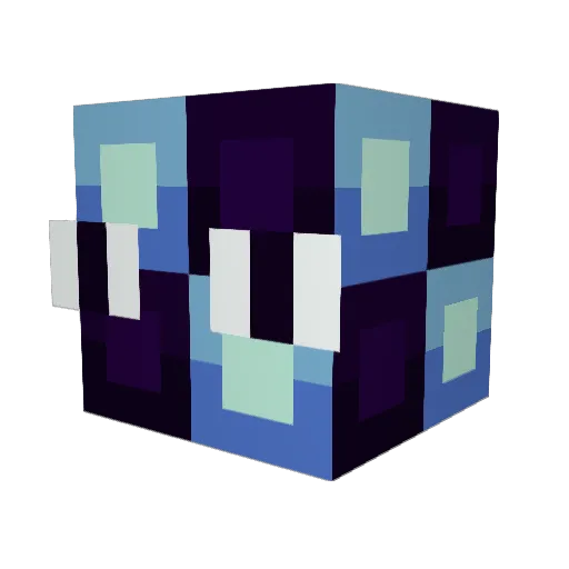 ShadySquid_ Minecraft avatar head, 3D render