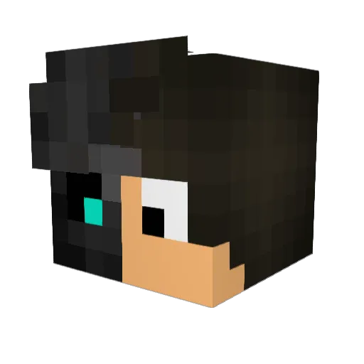 ShadyVenator Minecraft avatar head, 3D render