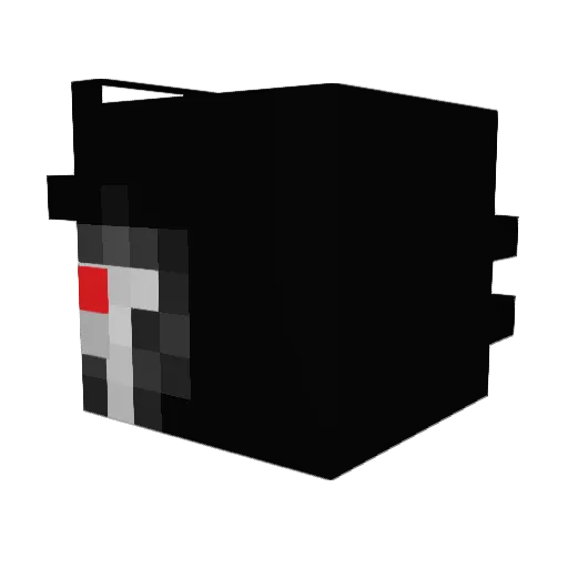 ShadyWither Minecraft avatar head, 3D render