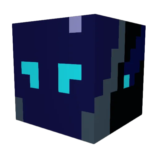 ShadyWolfX Minecraft avatar head, 3D render