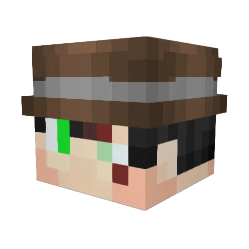 Shady_Jerry Minecraft avatar head, 3D render