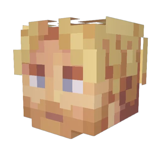 Shady_Shindy Minecraft avatar head, 3D render