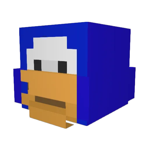 Shadydark Minecraft avatar head, 3D render