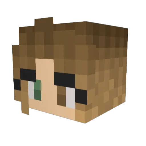 Shadyeu_ Minecraft avatar head, 3D render