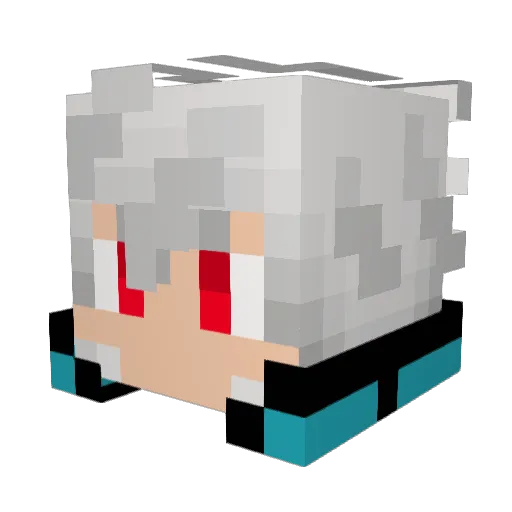 Shadyx28x Minecraft avatar head, 3D render