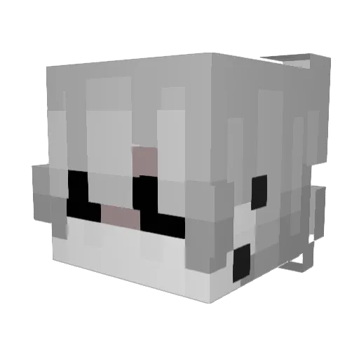 Shadznn Minecraft avatar head, 3D render