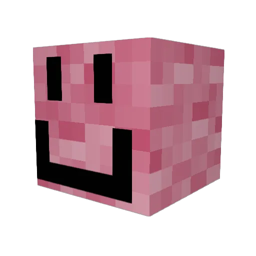 Shaftings Minecraft avatar head, 3D render