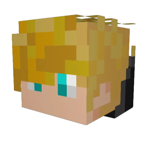 ShaftoMc Minecraft avatar head, 3D render
