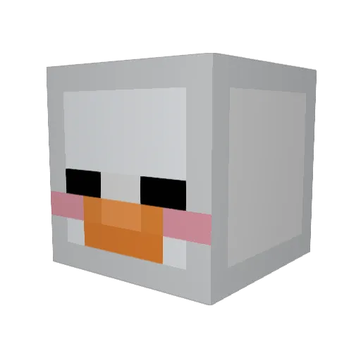 Shaggnater Minecraft avatar head, 3D render