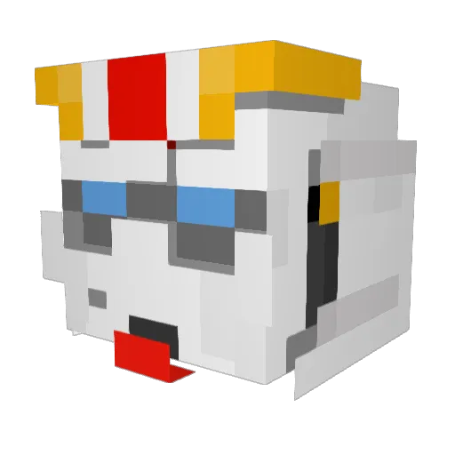 Shaggy055 Minecraft avatar head, 3D render