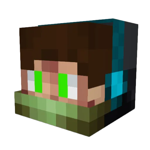 ShaggyTony Minecraft avatar head, 3D render