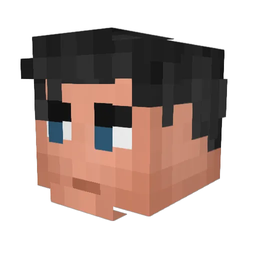Shahar268 Minecraft avatar head, 3D render