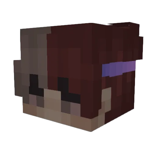 Shaher Minecraft avatar head, 3D render