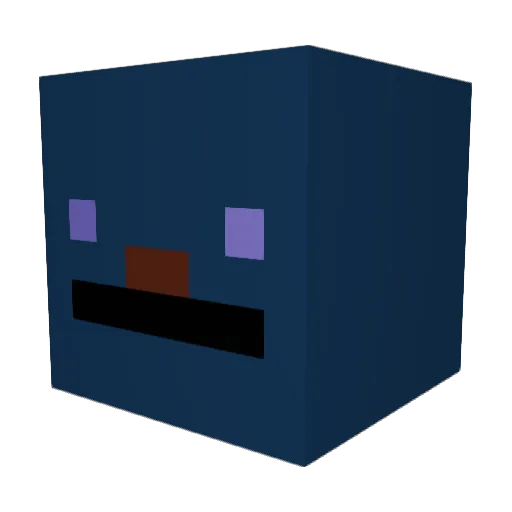Shahidx Minecraft avatar head, 3D render