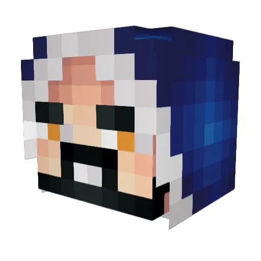 ShahofDreams Minecraft avatar head, 3D render