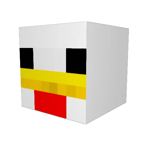 Shahriyar17 Minecraft avatar head, 3D render