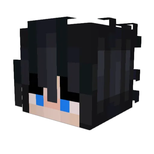 Shahruk Minecraft avatar head, 3D render