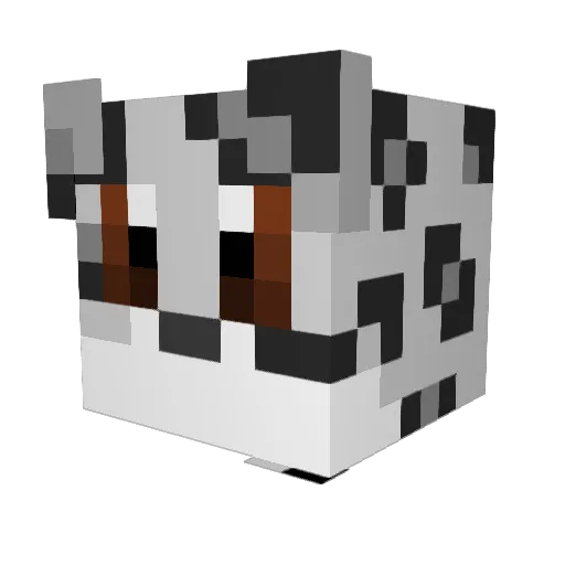 Shahune Minecraft avatar head, 3D render