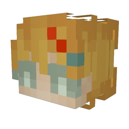 ShaiLunx Minecraft avatar head, 3D render