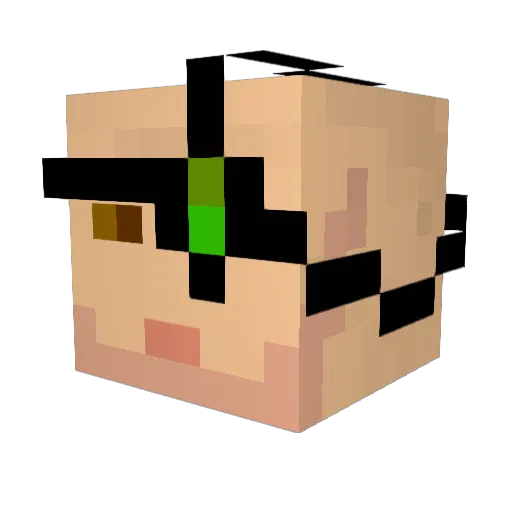 Shaii_ Minecraft avatar head, 3D render