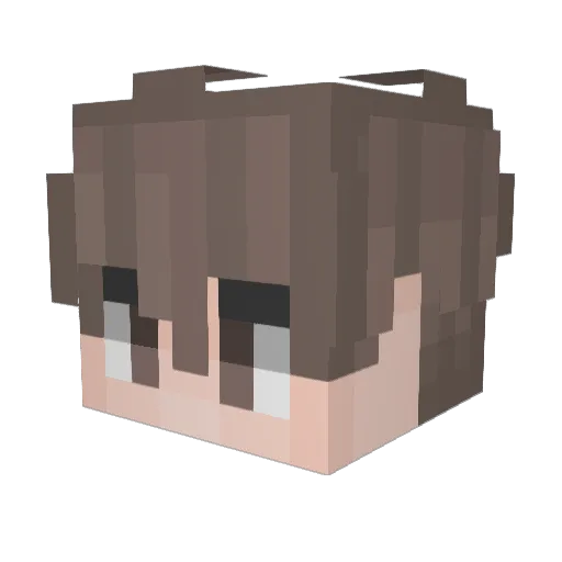 Shaika_ Minecraft avatar head, 3D render