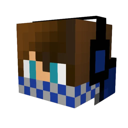 Shaine_ Minecraft avatar head, 3D render