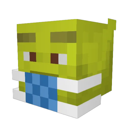 ShaisyDelton Minecraft avatar head, 3D render