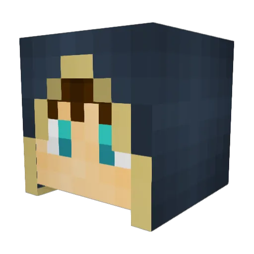 Shaka71 Minecraft avatar head, 3D render