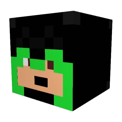 ShakalCore Minecraft avatar head, 3D render
