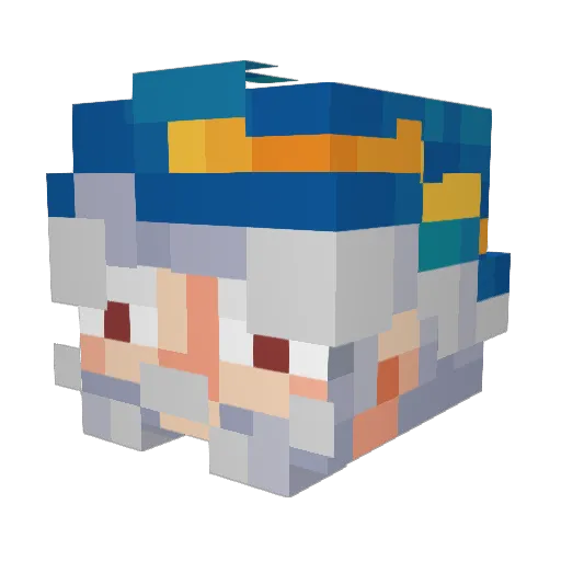 ShakeGG Minecraft avatar head, 3D render