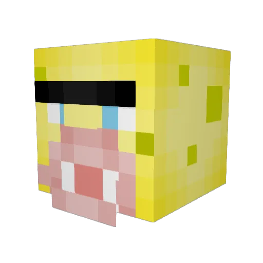 ShakeNJake12 Minecraft avatar head, 3D render