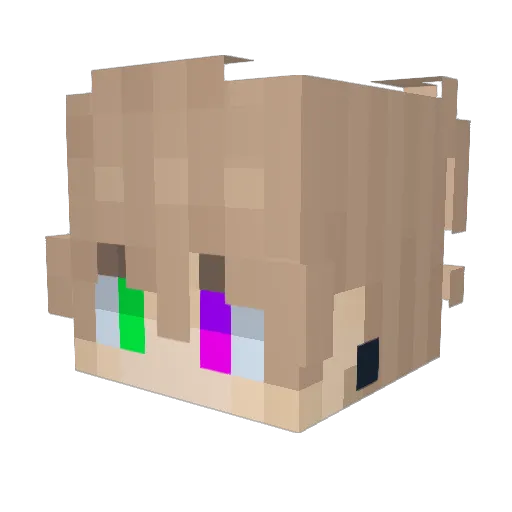 Shake_1227 Minecraft avatar head, 3D render