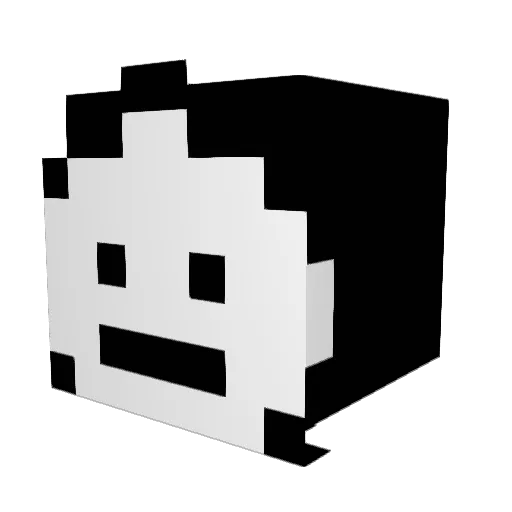 Shake_onigiri Minecraft avatar head, 3D render