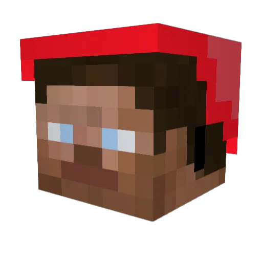 Shaked0wnS Minecraft avatar head, 3D render