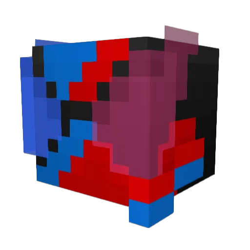 ShakedElbaz Minecraft avatar head, 3D render