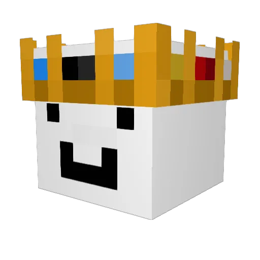 Shakededel Minecraft avatar head, 3D render