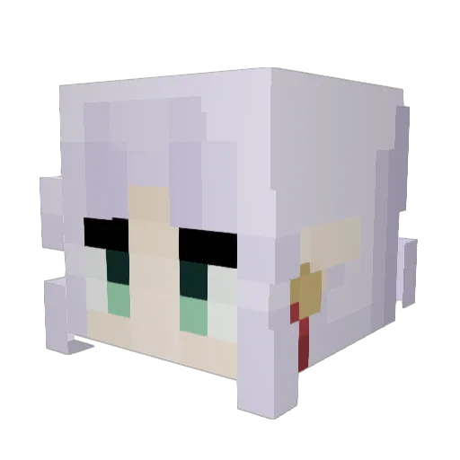 Shakey_deez Minecraft avatar head, 3D render