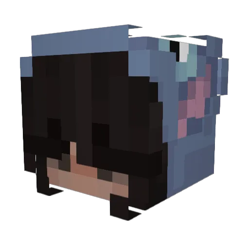 ShakiPocoyo Minecraft avatar head, 3D render