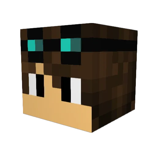 Shakirov Minecraft avatar head, 3D render