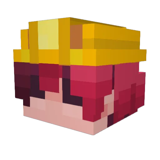 ShakoIII Minecraft avatar head, 3D render