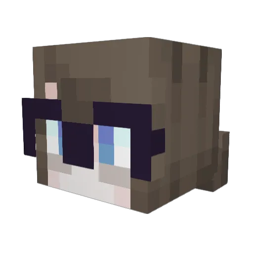 ShakyScribbles Minecraft avatar head, 3D render