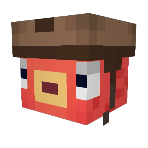 ShakyVase Minecraft avatar head, 3D render